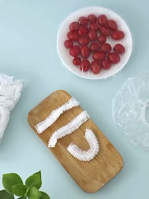 KIT De 100 á 300 Tampas De Plástico Descartável Para Alimento Com 100 Ate 300 Unidades