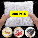 KIT De 100 á 300 Tampas De Plástico Descartável Para Alimento Com 100 Ate 300 Unidades
