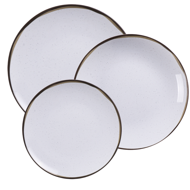 Aparelho de Jantar Tramontina Canyon em Porcelana Marmorizada – Kit com 4, 6 ou 12 Peças
