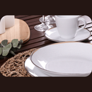 Aparelho de Jantar Tramontina Canyon em Porcelana Marmorizada – Kit com 4, 6 ou 12 Peças