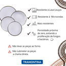 Aparelho de Jantar Tramontina Canyon em Porcelana Marmorizada – Kit com 4, 6 ou 12 Peças