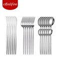 Belifou Kit 24 Jogo De Talheres Inoxidável Suprimentos Cozinha Talheres Dourados Talheres